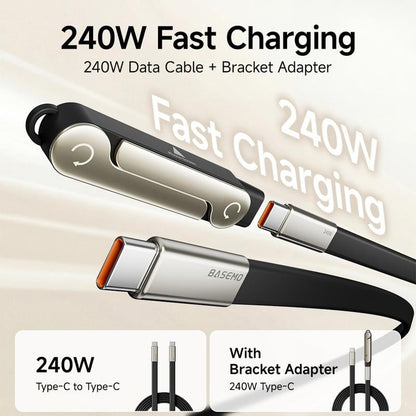 🔥240W 2-in-1 Detachable Invisible Stand Fast Charging Cable🔥