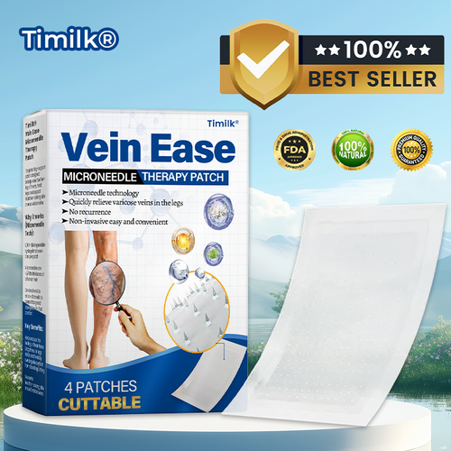 Timilk® Vein Ease Microneedle Therapy Patch - Fast ⚡Effective 💪 and Non-Invasive 🚫 Treatment for Varicose Veins & Leg Swelling 👣