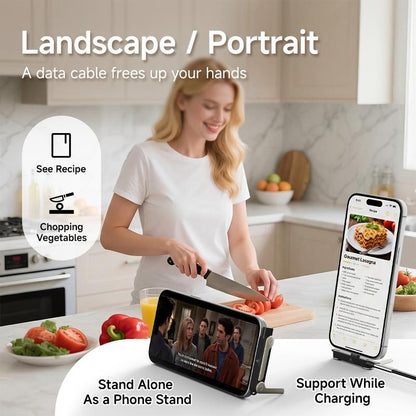 🔥240W 2-in-1 Detachable Invisible Stand Fast Charging Cable🔥