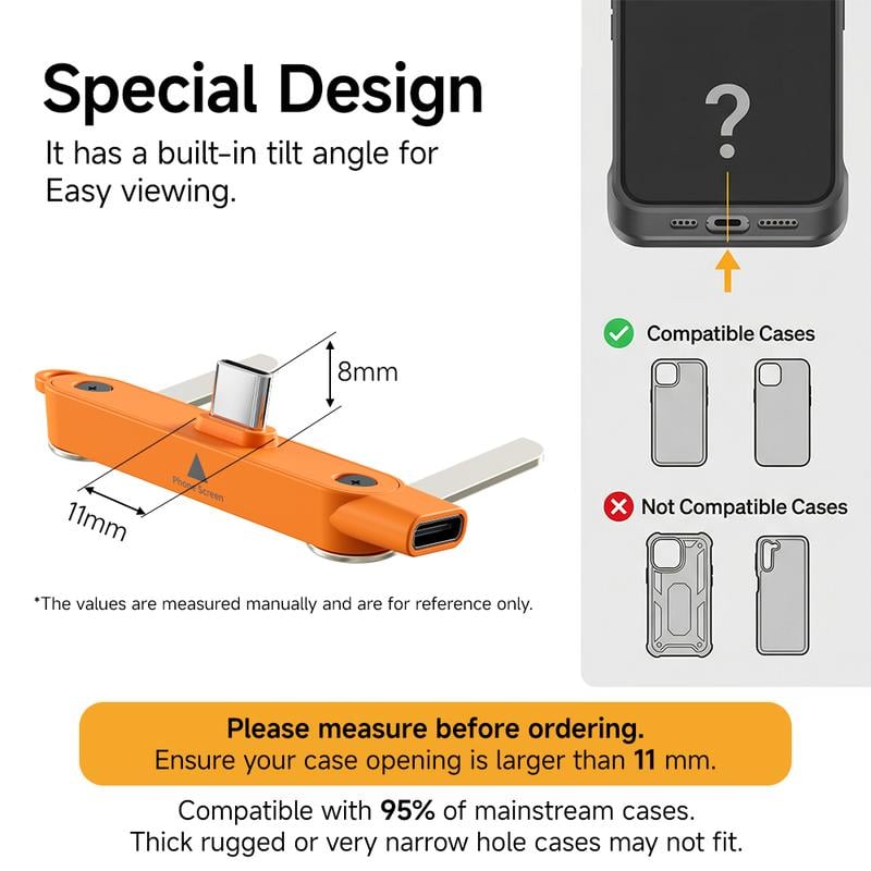 🔥240W 2-in-1 Detachable Invisible Stand Fast Charging Cable🔥